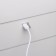 Garbage bucket Savanna, 9 l, white color