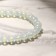 Bracelet with suspension mix ball No. 6 "Moonstone" matte