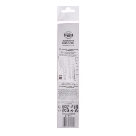 System Synthetics 3 pieces Koh-I-Noor No. 2/4/6, flat, blister-4