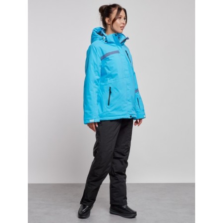Ski costume female winter, size 60, blue color-2