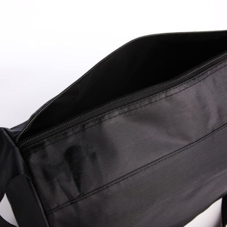 Sports classic bag, 40x21x19 cm, lightning department, black color-4
