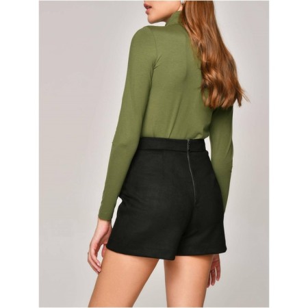 Women's turtleneck CONTE ELEGANT, size XS, Olive color-1