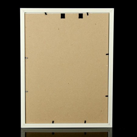 Photo frame 30x40 281g white with gold (plastic screen)-2