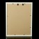 Photo frame 30x40 281g white with gold (plastic screen)