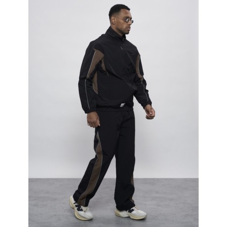 Sports suit men's, size 52, black color-6