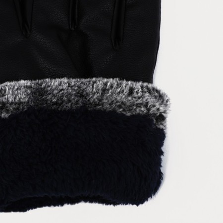 Gloves male, dimensionless, with insulation, black color-2
