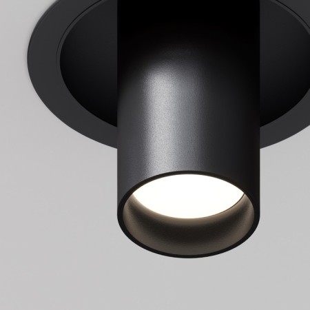 Technical C048CL-01-GU10-B, GU10, 1x10 W, 54x54x109 mm, black lamp, black-1