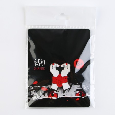 Wooden icon "Shibari", anime, 3.5 x 2.7 cm-7