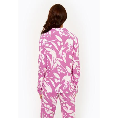 Female set: blouse, pants kayri, size XL, purple color-4
