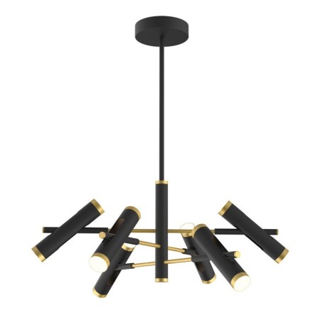 Duplex chandelier, 12x3W LED, 4000K, black color