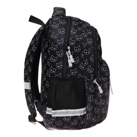 School backpack, with an ergonomic back, 39x27x16, Seventeen, universal, black-3