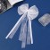 Hair clip "Schoolgirl" Bow 15x25 cm, white Strazik
