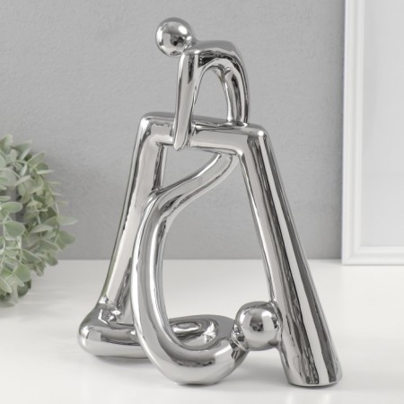 Souvenir Ceramics "Related" silver 10.5x26.5x31 cm-3
