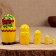 Matryoshka "Anya", yellow, 5-doll