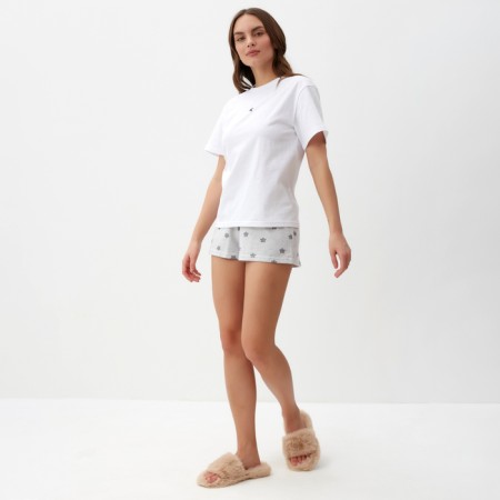 Pajama female (T -shirt and shorts) KAFTAN "Stars" p. 44-46, gray-1