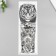 Tattoo on the body black "tiger and mechanical watch" 48x17 cm