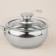 Stainless steel bucket SL Home "Olla", 1.5 l, d = 16 cm, h = 7.5 cm, with a lid, induction