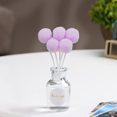 Aromatic diffuser with "Spring" decor, 30 ml, lavender, "wealth of aroma"-1