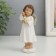 Polystone souvenir "Angel with a flashlight" Golden wings 4x4.8x13 cm