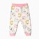 Pants children, white color/kittens, height 80 cm