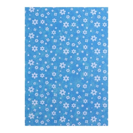 Colored felt is soft with the A4 Devente pattern. White flowers 5 colors, 5 sheets, thickness 2 mm-3