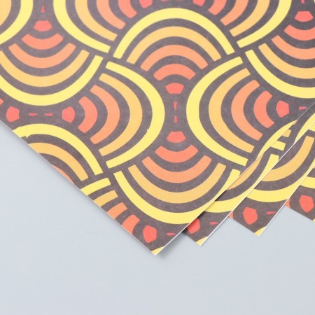Scrapbooking paper "Summer wave" density 180 g 30.5x32 cm-2
