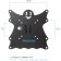 KROMAX Casper-200 Kromax, for TV, fixed, 15-43 ", up to 30 kg, 21 mm from the wall, black