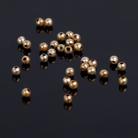 Crimp (clamping bead) SM-368 (set 30pcs), 2mm, color gold