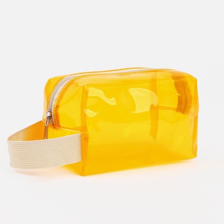 Lightning cosmetic bag, yellow color