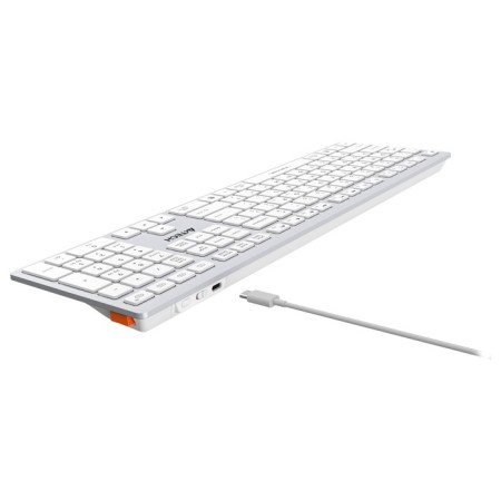 Keyboard A4Tech FSTYLER FBX50C white USB wireless BT/Radio Slim Multimedia (FBX50C WH 103388-7