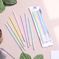 Set of candles in the cake, 7 pieces, 11.5 cm, multi -colored