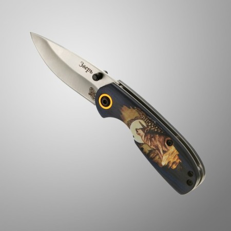 Folding "beast" steel - 420, handle - Pakkavod, 15 cm