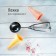Spoon for ice cream, 22 cm, 50 ml, chrome color