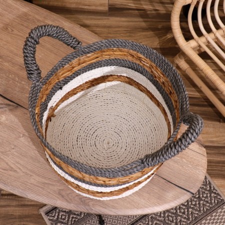 Wicker basket 30x30x35 cm-3