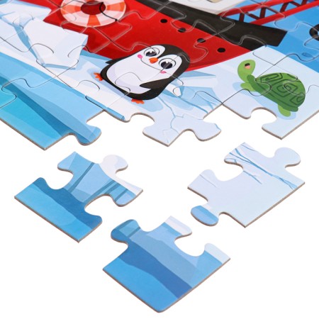 Puzzles 4 in 1 "Funny Arctic", 25, 36, 49, 64 elements-8
