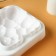 Form for mousse desserts and baking konfinetta "air bubbles", silicone, 20 × 5.5 cm, white color