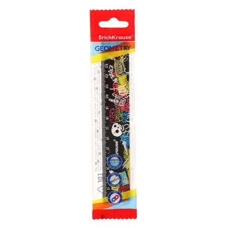 Line 15 cm Erichkrause "Scooter Master", plastic, opaque, with a pattern, euro suspension-1