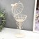 Summary Metal 1 Candle "Bird and Nest" White 23x10x10 cm