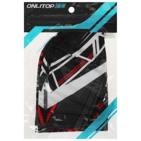 Шапочка для плавания взрослая ONLYTOP, тканевая, обхват 54-60 см-10