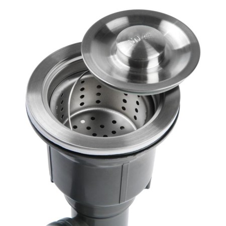 Kitchen sink Gerhans K37843-S, Slear, double, 780x430x220 mm, with siphon, S = 3.0 and 0.8 mm, glossy-5