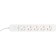 Network filter Garrison 2.0 EPS-5-W-2, 5 P, 10A, 2M, Ur. Protection 2+, White