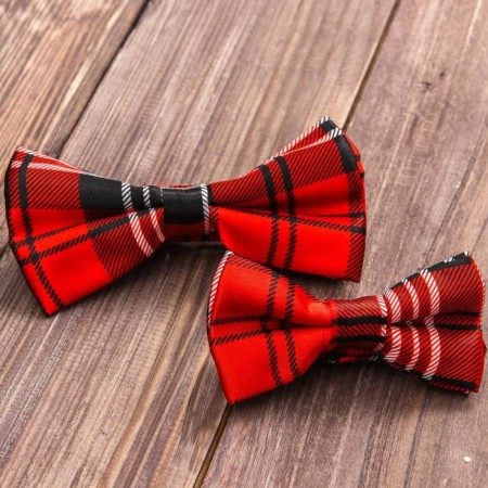 Set of ties-butter “red cell” for boys, New Year's gift packaging, baby me-2