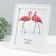 Photo frame plastic 20x25 cm "Frame from hearts" white