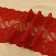Lace elastic fabric "Packed tail", 180 mm × 2.7 ± 0.5 m, burgundy color