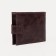 Men's purse on a button, for bills, for cards, for coins, brown color
