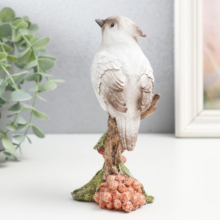 Polystone souvenir "Bird on the winter mountain ash" 7x6x15.5 cm-1