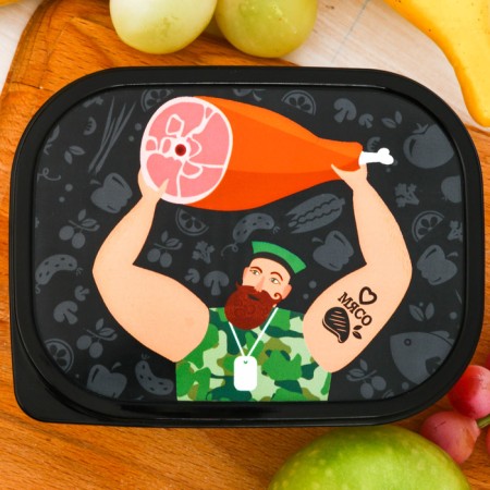 Lunch-Box "Lunch of a real man", 0.5 l-2
