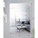 Wall mirror rectangular, with fake and rounded corners, 35 x 45 cm
