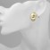 Earrings plastic "Circle" cycle, color gold