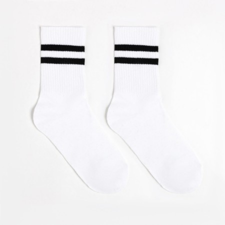 Socks "stripes", white color, size 36-40-1